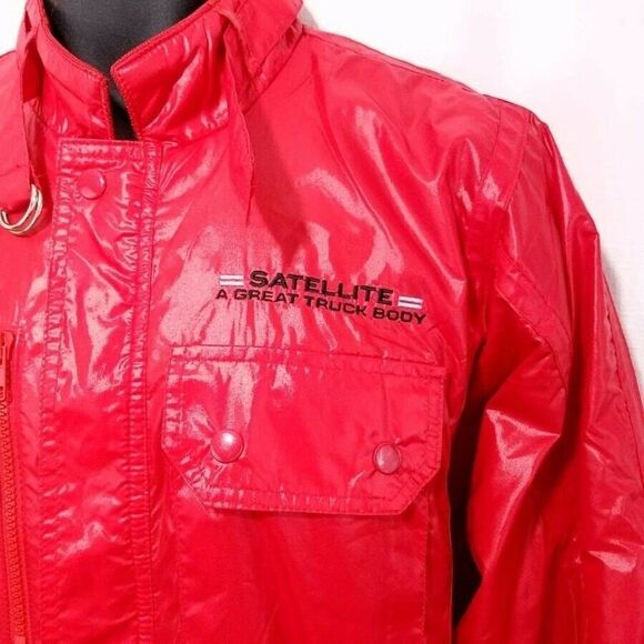 Satellite Truck Racing Jacket Vintage 80s Cafe Racer Bomber Norman Todd Mens - Picture 2 of 8